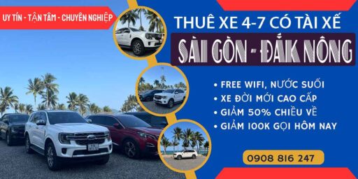 THUÊ XE 4 CHỖ ĐI ĐẮK NÔNG GIÁ TRỌN GÓI TỪ TP.HCM THUÊ XE 4 CHỖ ĐI ĐẮK NÔNG GIÁ TRỌN GÓI TỪ TP.HCM
