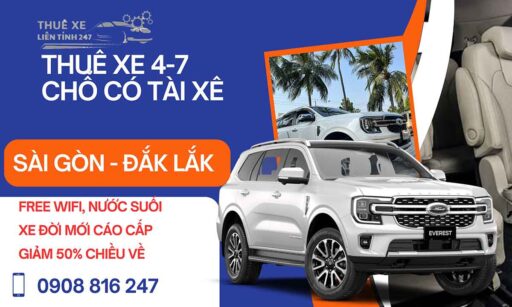 Thuê Xe Đi Đắk Lắk Từ TP.HCM – Xe Đời Mới, Có Tài Xế, 1 Chiều 2 Chiều Thuê Xe Đi Đắk Lắk Từ TP.HCM – Xe Đời Mới, Có Tài Xế, 1 Chiều 2 Chiều