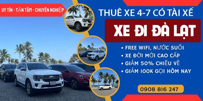 Dịch vụ thuê xe có tài xế đi Đà Lạt